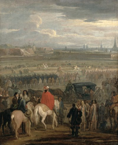 Übergabe der Zitadelle von Cambrai, 18. April 1677, ca. 1678 von Adam Frans van der Meulen